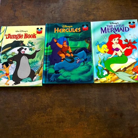 Bundle of three vintage Walt Disney books